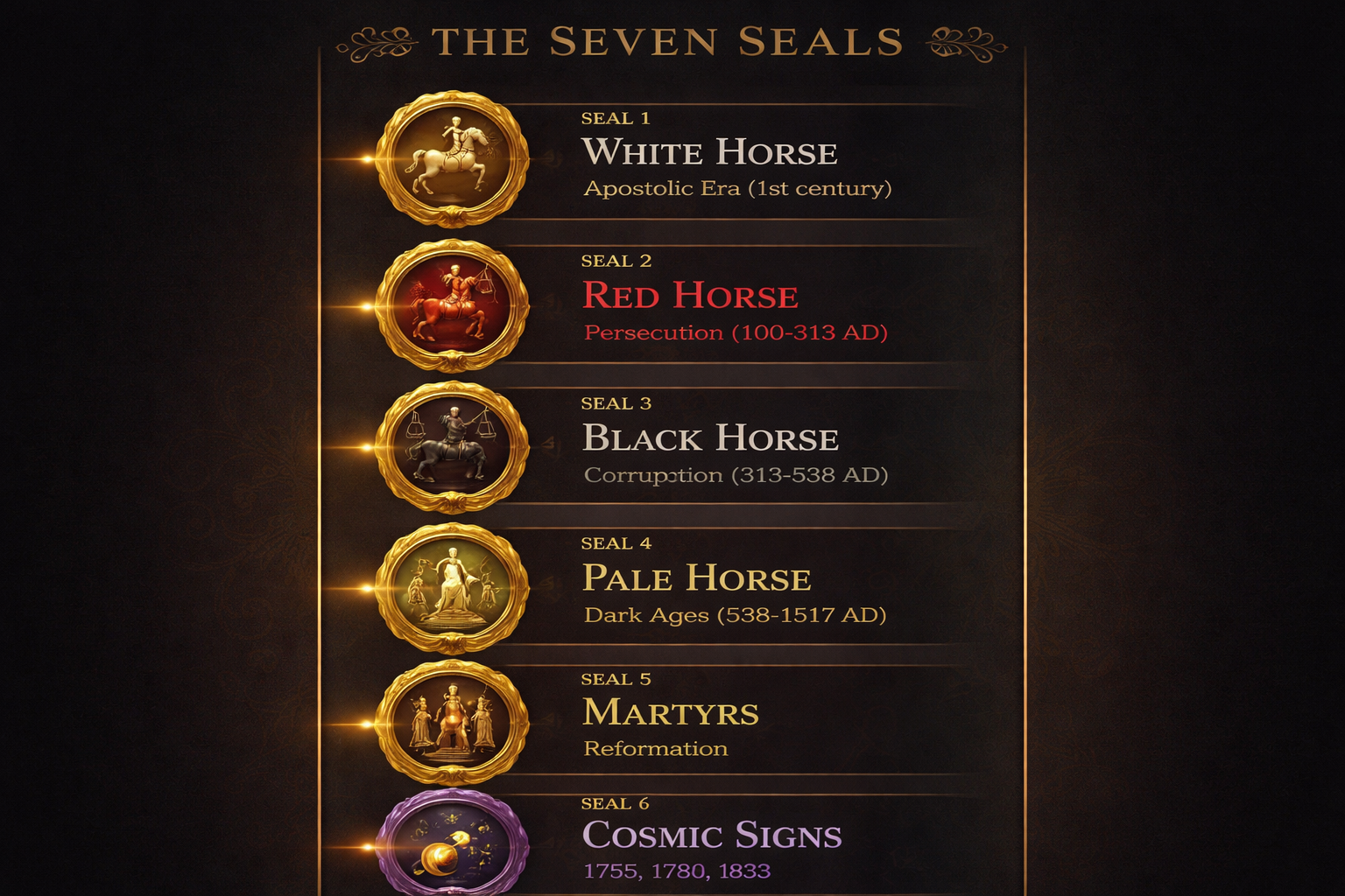 The Seven Seals Timeline - Historicist Interpretation