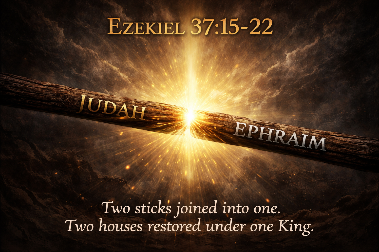Two Sticks of Ezekiel 37 - Judah and Ephraim Joined