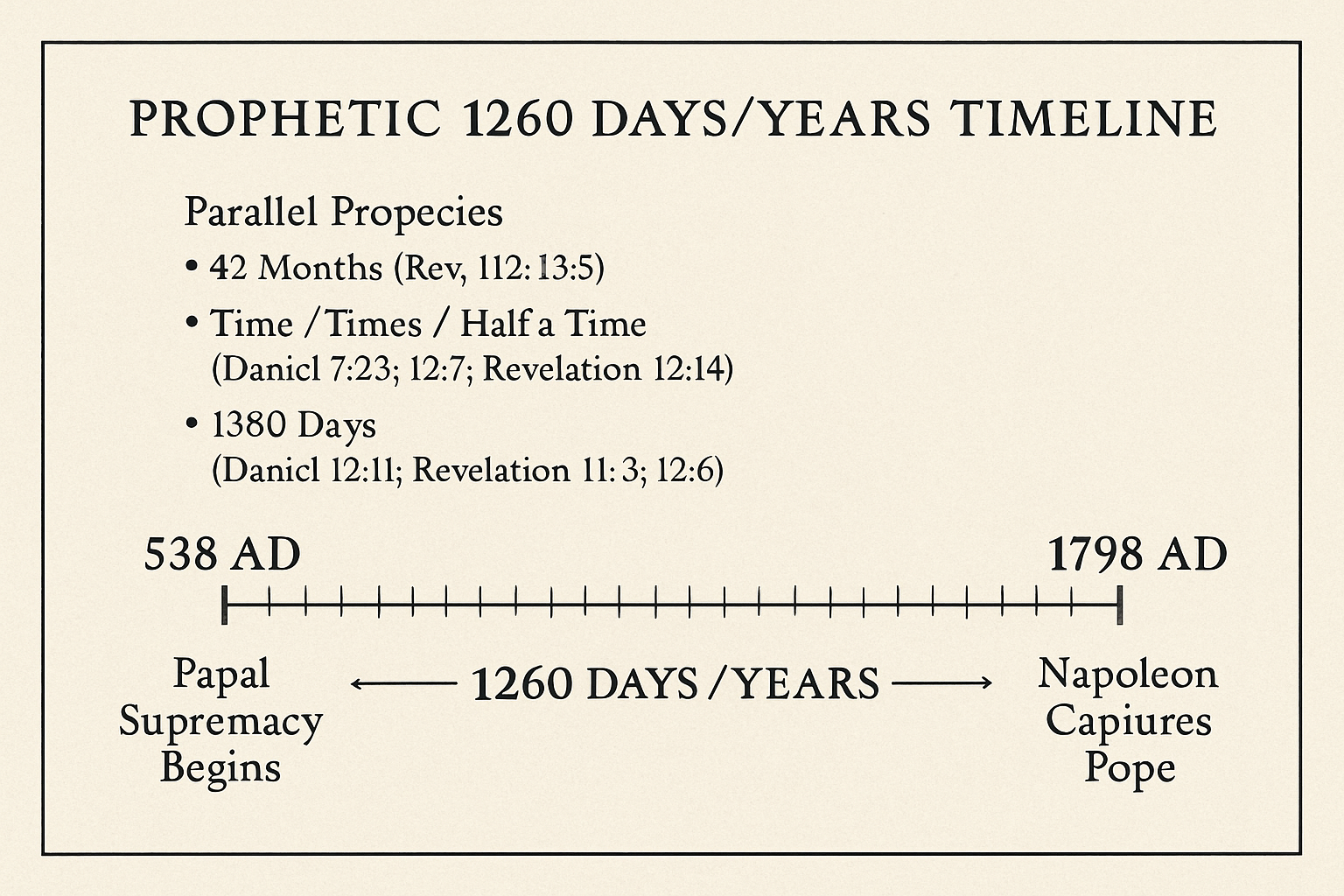 1260 Days Timeline