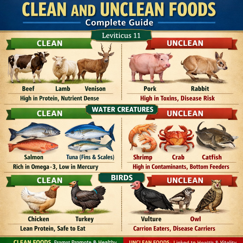 Clean Unclean Foods Detailed