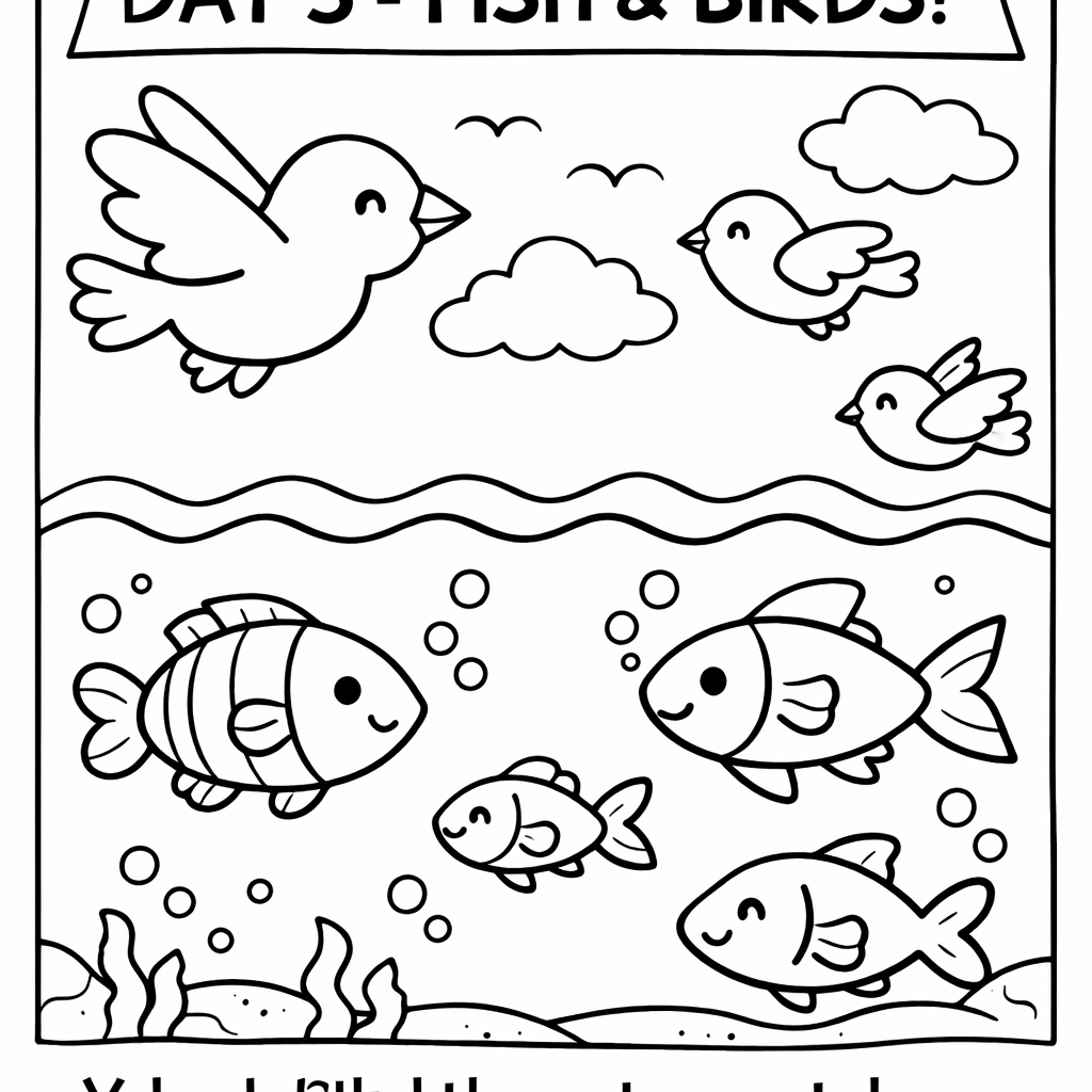 COLORING Day5 FishBirds