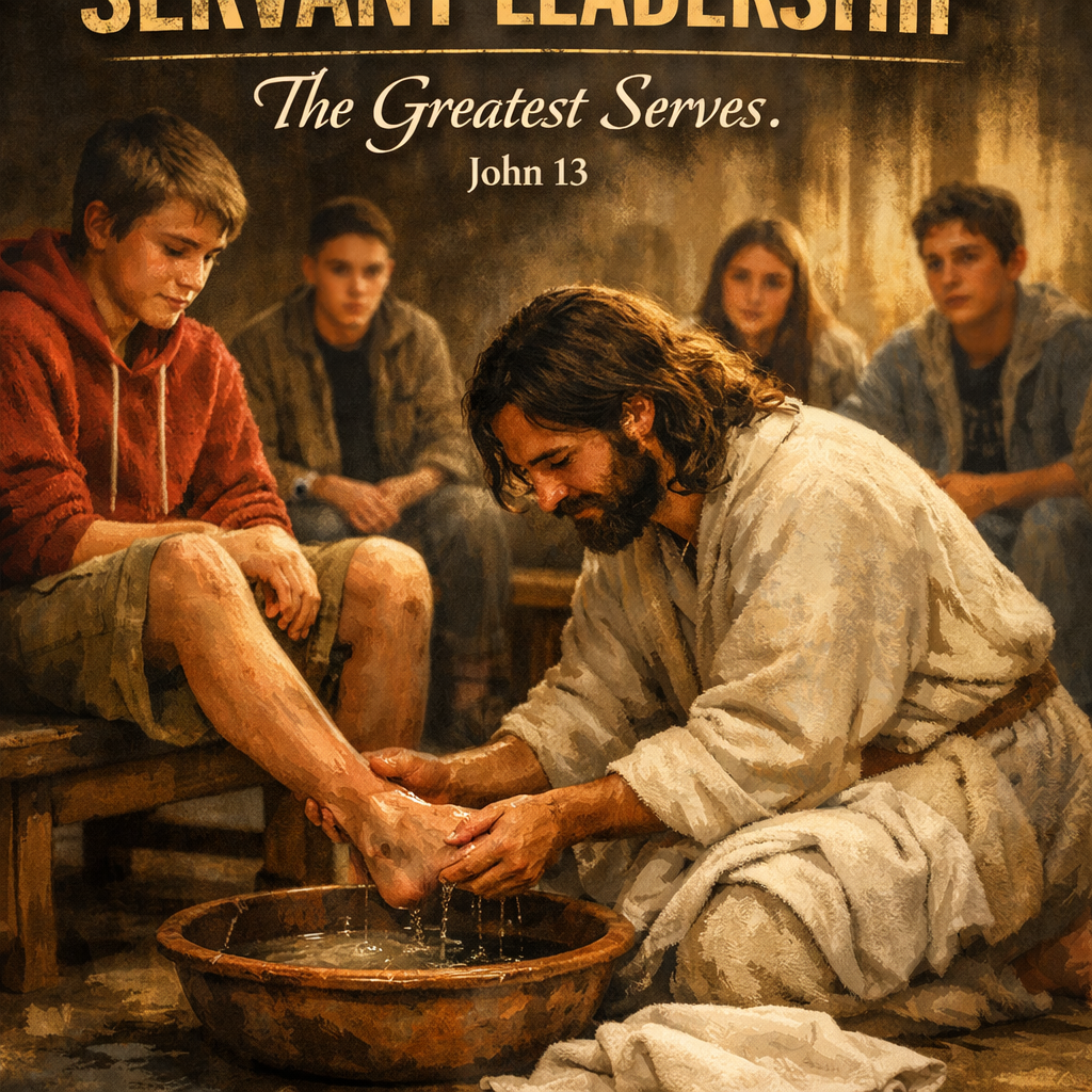 YOUTH servant leadership feet washing